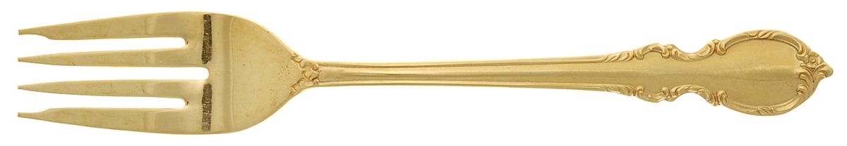 Reflection (Gold Electroplate, 1959) Individual Salad Fork by International Silver-1