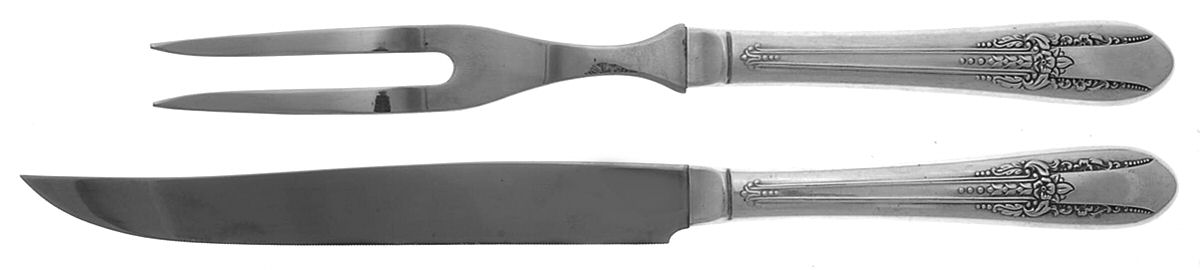 Reflection (Silverplate 1939) Small Stainless Blade 2-Piece Steak Carving Set by International Silver-1