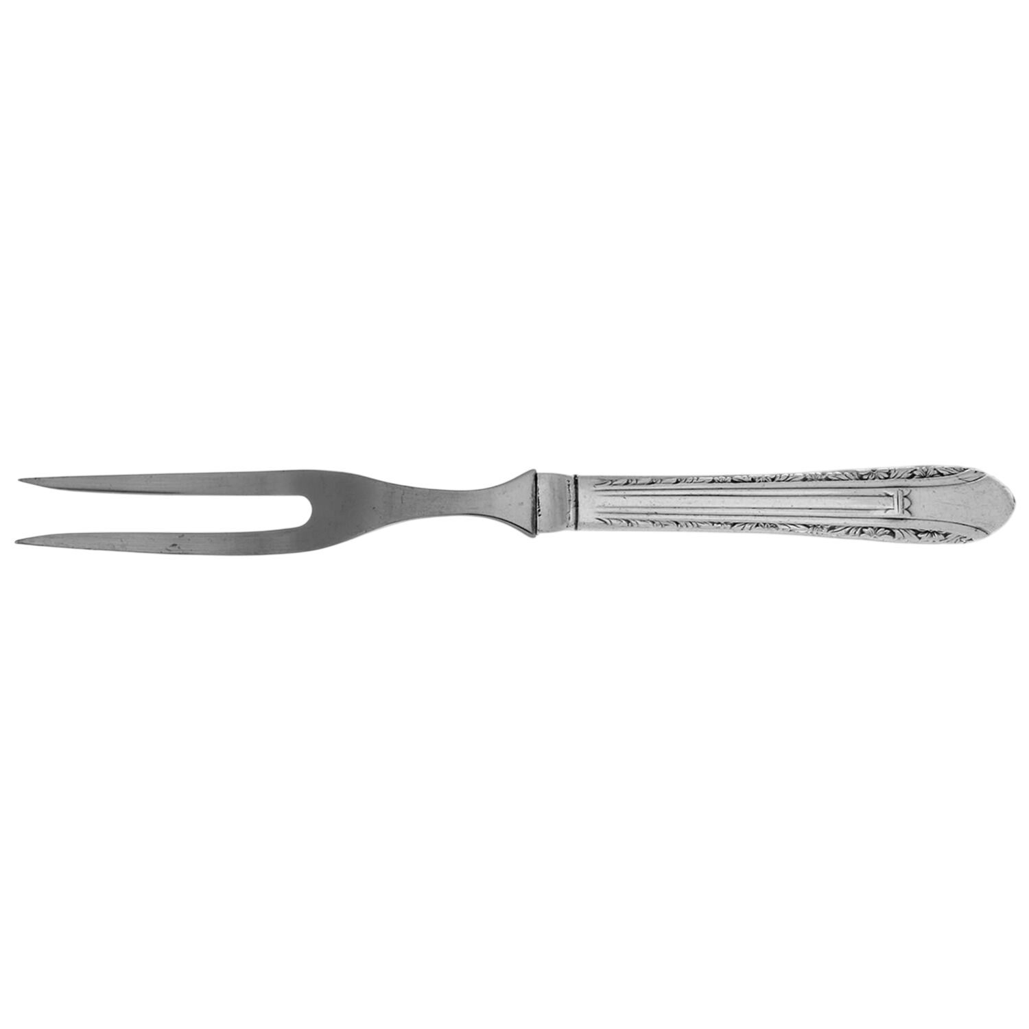 Regent (Silverplate, 1939) Small Steak Carving Fork with Stainless Prongs by International Silver-1