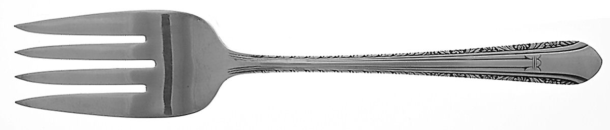 Regent (Silverplate, 1939) Medium Solid Cold Meat Serving Fork by International Silver-1