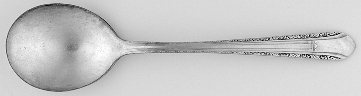 Regent (Silverplate, 1939) Round Bowl Soup Spoon (Gumbo) by International Silver-1
