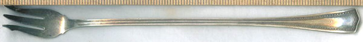 Regent-Broadfield (Silverplate, 1916) Long Handle Pickle/Olive Fork by International Silver-1