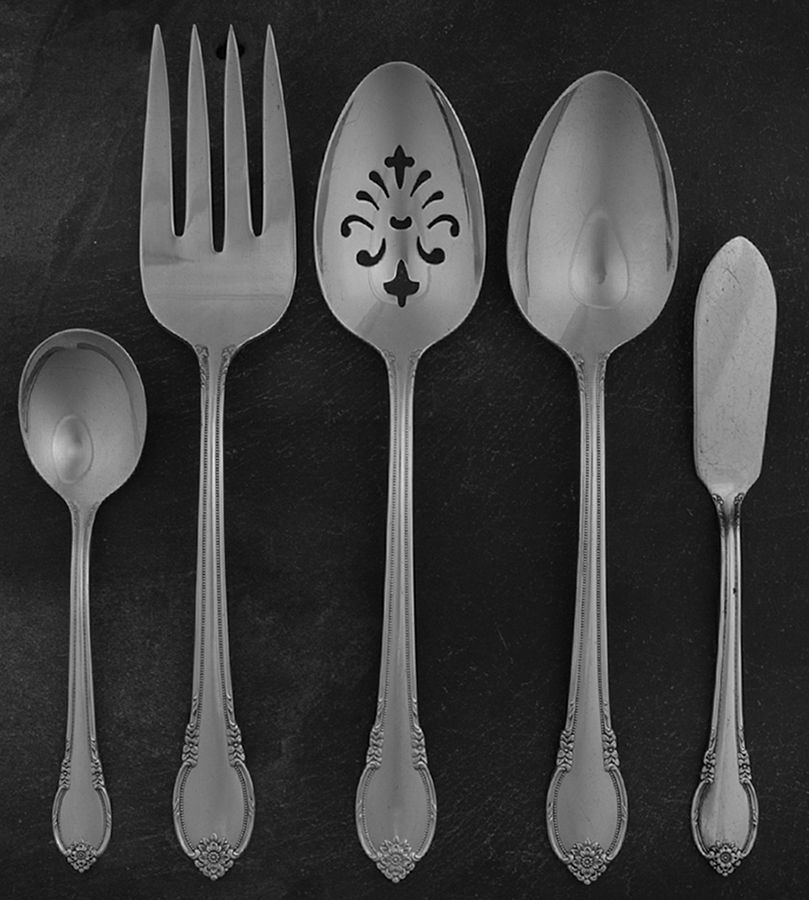 Remembrance (Silverplate, 1948) 5 Piece Hostess Set by International Silver-1
