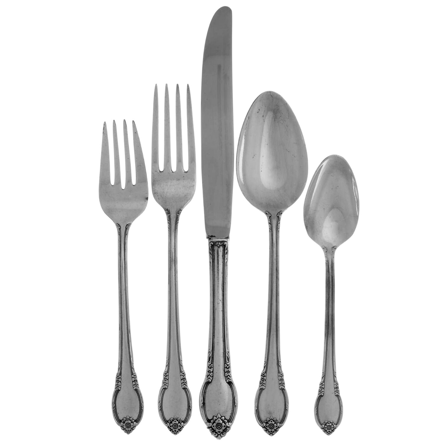 Remembrance (Silverplate, 1948) 40 Piece Estate Set by International Silver-1