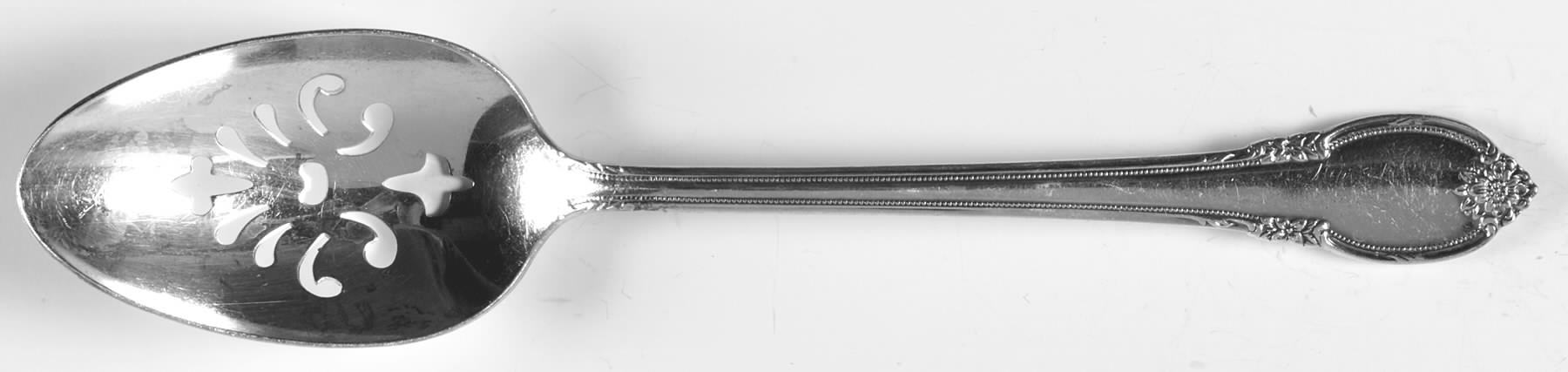 Remembrance (Silverplate, 1948) Pierced Tablespoon (Serving Spoon) by International Silver-1
