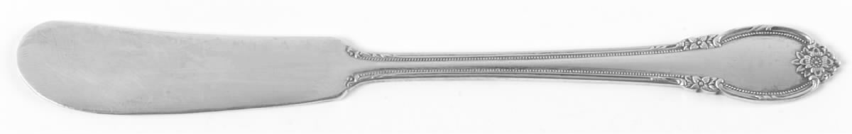 Remembrance (Silverplate, 1948) Flat Handle Butter Spreader by International Silver-1