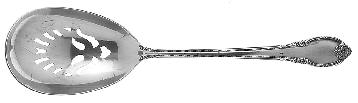 Remembrance (Silverplate, 1948) Solid Pierced Casserole Spoon by International Silver-1