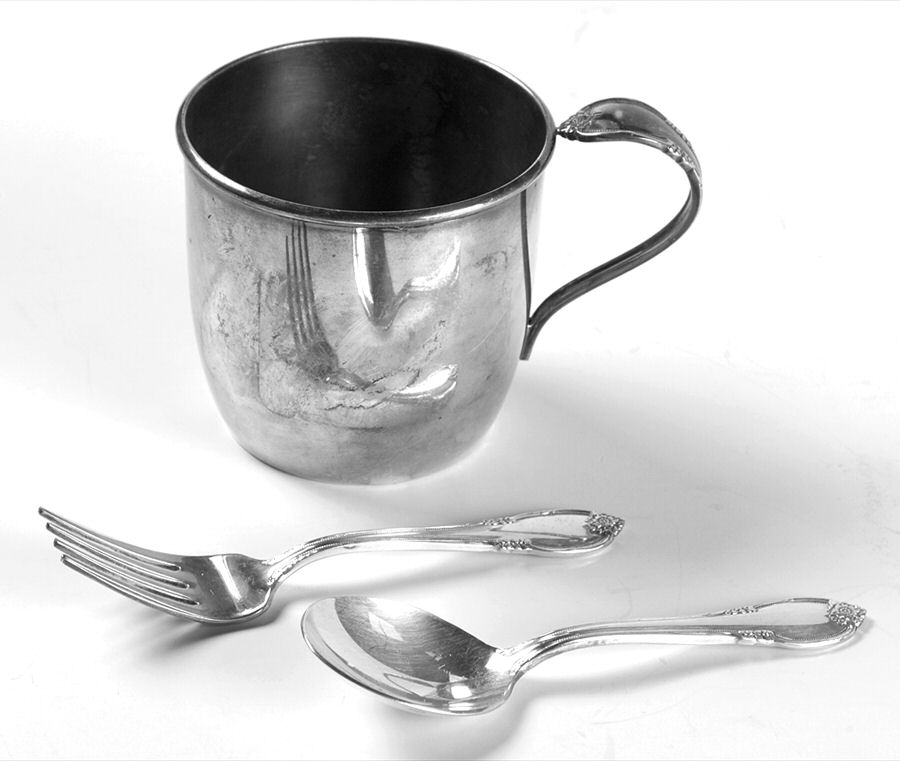 Remembrance (Silverplate, 1948) Baby Set-3pc (Bf,Bs & Pbc) by International Silver-1