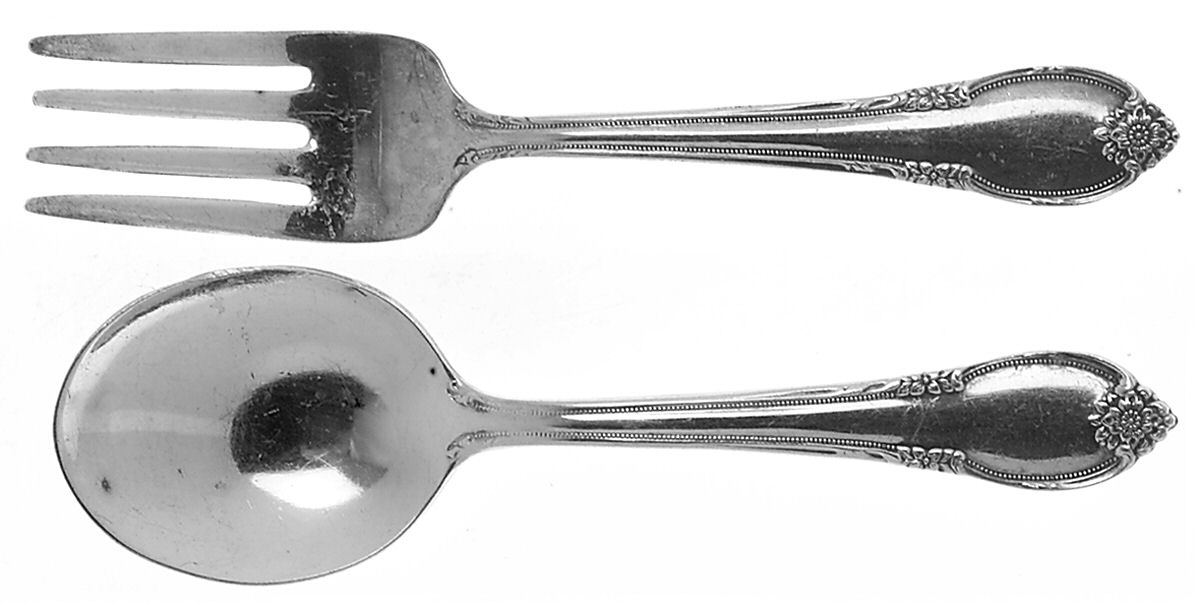 Remembrance (Silverplate, 1948) 2 Pc Baby Set (BF, BS) by International Silver-1
