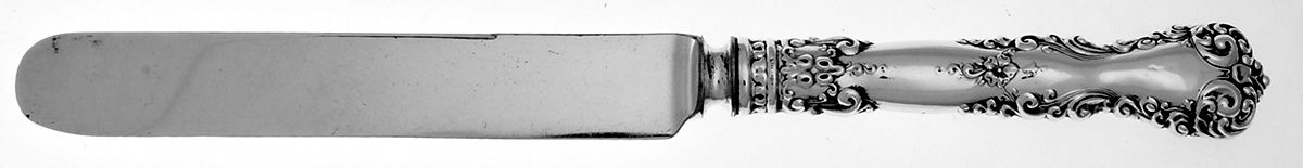 Revere (Sterling, 1898, No Monograms) Blunt Hollow Knife with Bolster by International Silver-1