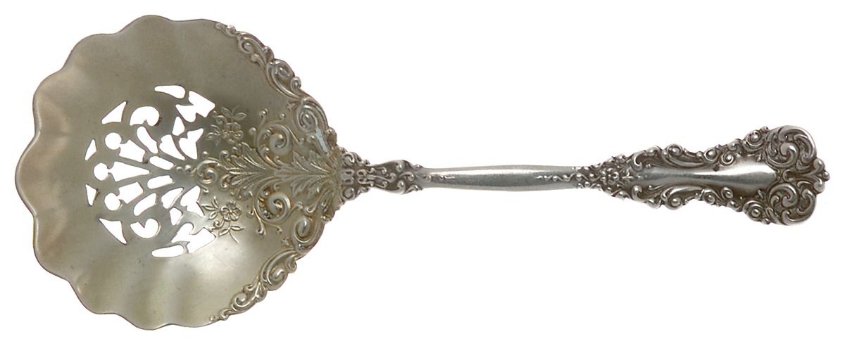 Revere (Sterling, 1898, No Monograms) Solid Bon Bon Spoon with Pierced Bowl by International Silver-1