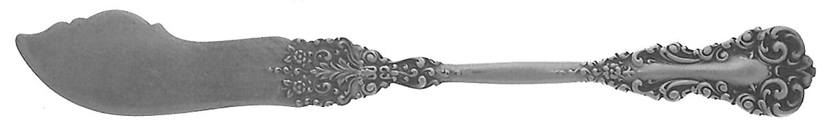 Revere (Sterling, 1898, No Monograms) Large Flat Handle Butter Spreader by International Silver-1