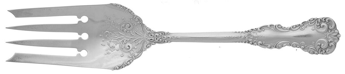 Revere (Sterling, 1898, No Monograms) Small Solid Cold Meat Serving Fork by International Silver-1