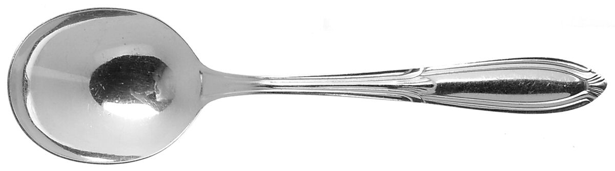 Rhapsody-Old (Sterling, 1931, No Monograms) Round Bowl Soup Spoon (Cream Soup) by International Silver-1