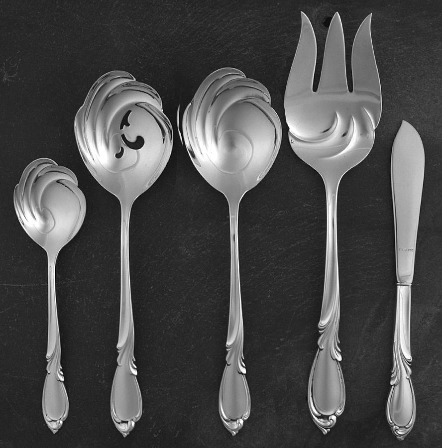 Rhapsody-New (Sterling, 1957) 5 Piece Hostess Set by International Silver-1