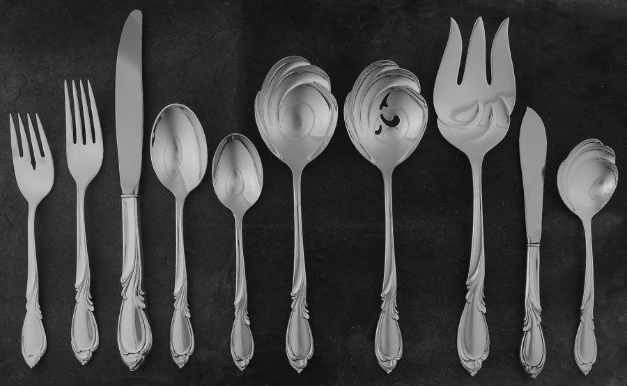 Rhapsody-New (Sterling, 1957) 45 Piece Place Size Starter Set by International Silver-1