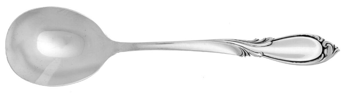 Rhapsody-New (Sterling, 1957) Round Bowl Soup Spoon (Cream Soup) HC by International Silver-1