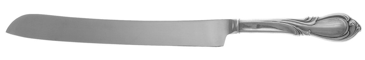 Rhapsody-New (Sterling, 1957) Wedding Cake Knife with Stainless Blade HC by International Silver-1