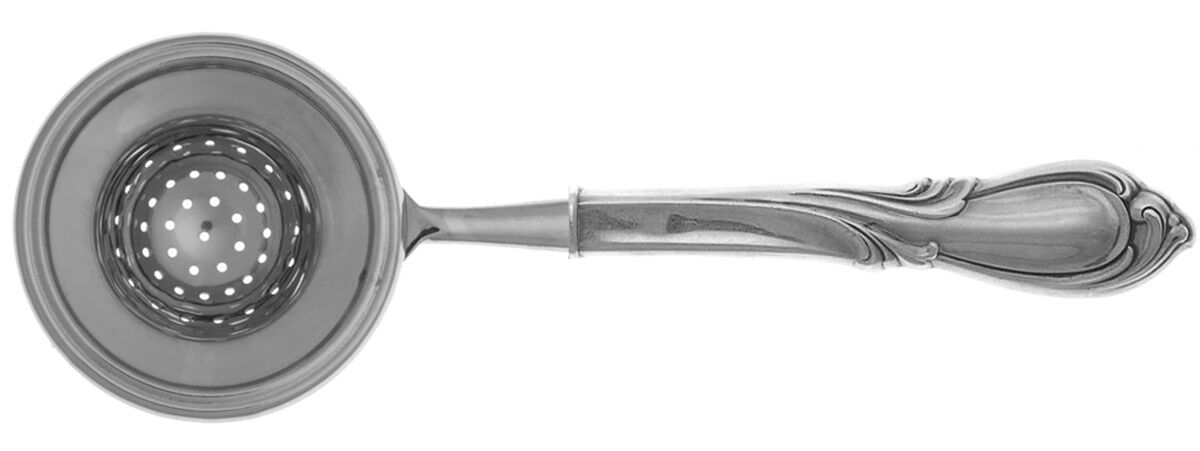 Rhapsody-New (Sterling, 1957) Tea Strainer Overcup Serving-Stainless Bowl HC by International Silver-1