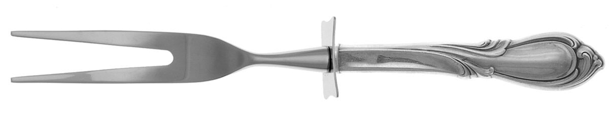 Rhapsody-New (Sterling, 1957) Carving Fork Small with Stainless Prongs HC by International Silver-1