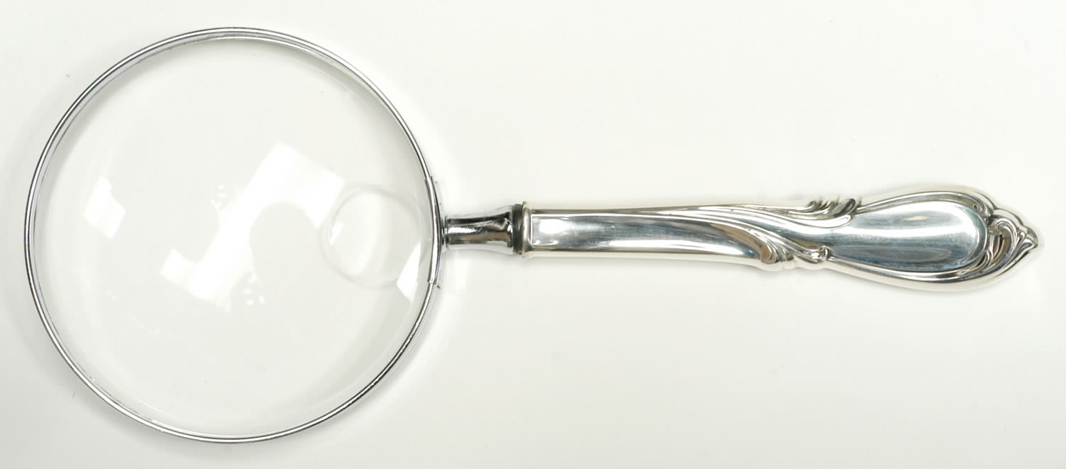 Rhapsody-New (Sterling, 1957) Large Magnifying Glass with Sterling Handle by International Silver-1