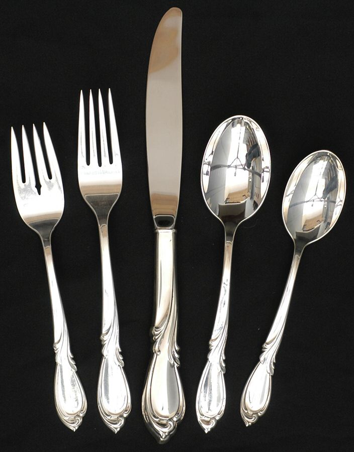 Rhapsody-New (Sterling, 1957) 5 Piece Place Size Setting by International Silver-1