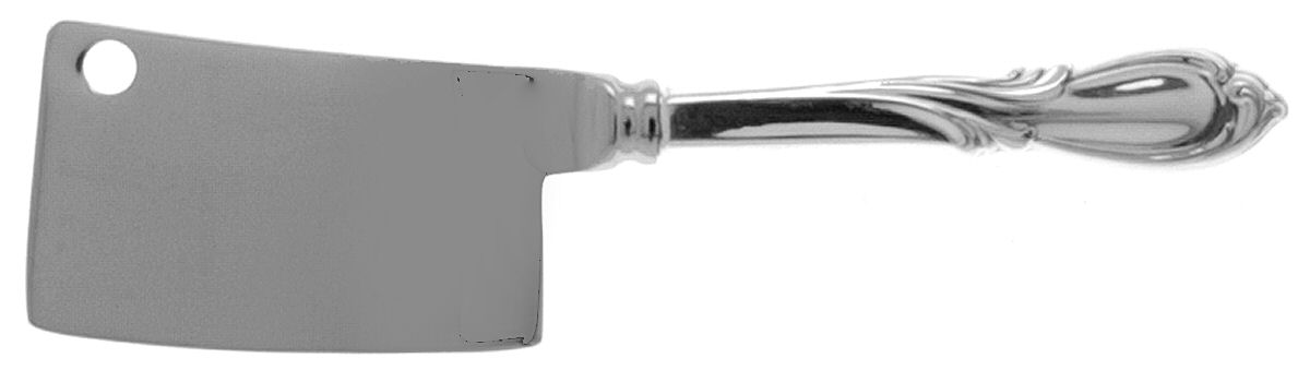 Rhapsody-New (Sterling, 1957) Cheese Cleaver with Stainless Blade by International Silver-1