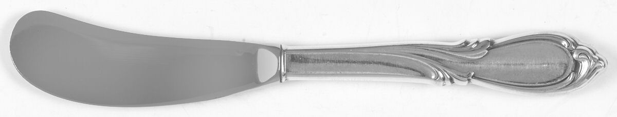 Rhapsody-New (Sterling, 1957) Butter Spreader Hollow Hdl-Paddle/Stainless Blade by International Silver-1