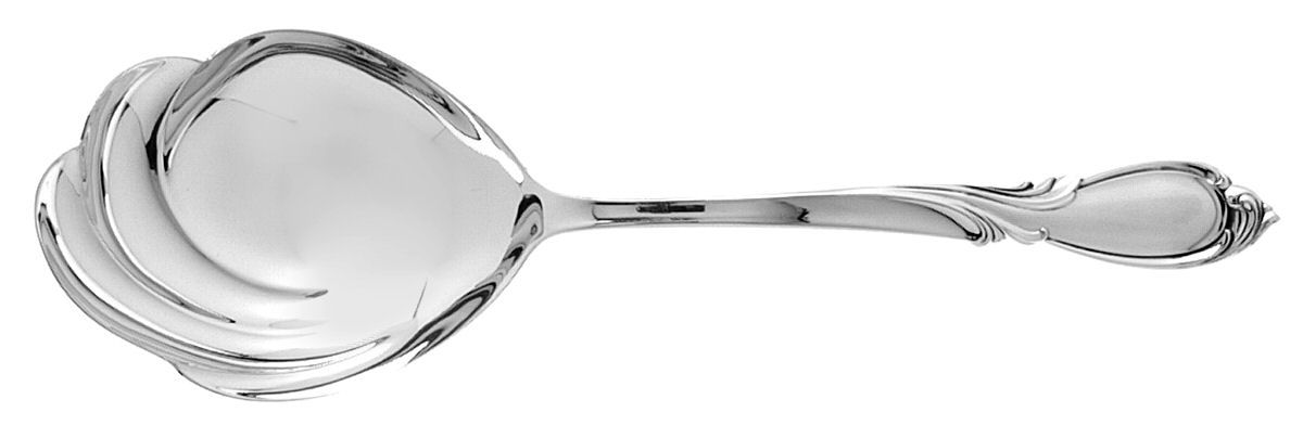 Rhapsody-New (Sterling, 1957) Solid Shell Casserole Spoon by International Silver-1