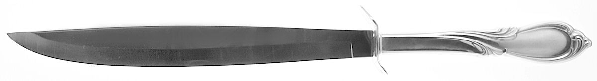 Rhapsody-New (Sterling, 1957) Large Stainless Blade Roast Carving Knife by International Silver-1