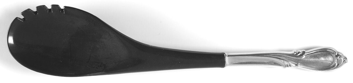 Rhapsody-New (Sterling, 1957) Salad Serving Fork with Plastic Prongs by International Silver-1