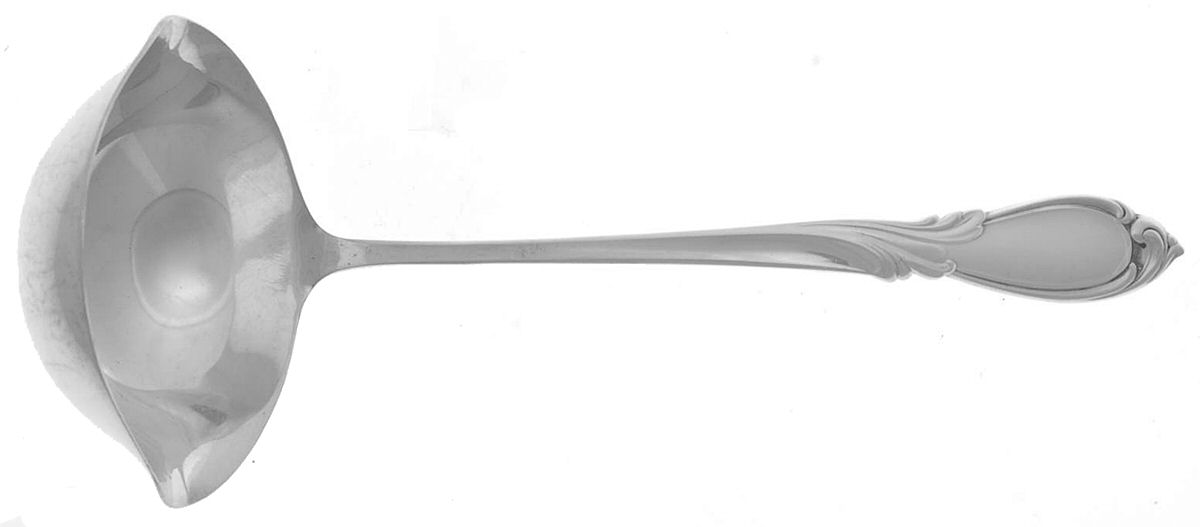 Rhapsody-New (Sterling, 1957) Solid Piece Cream Ladle by International Silver-1