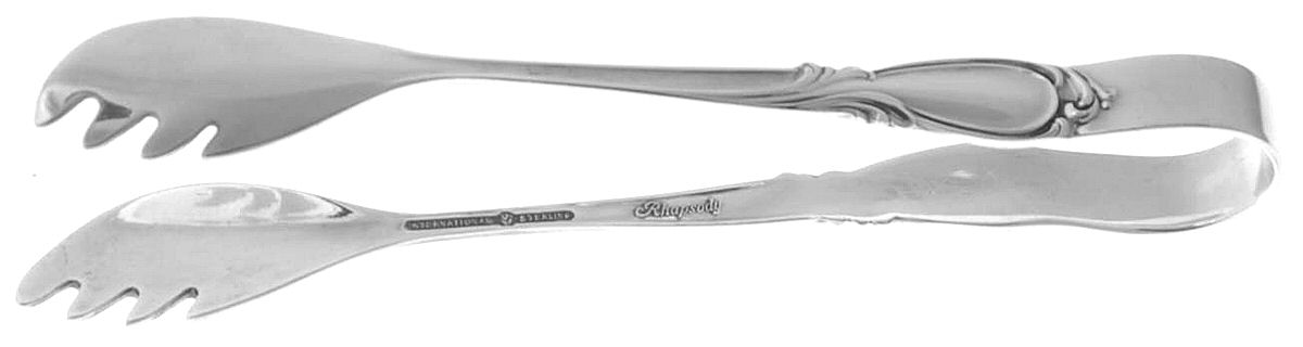Rhapsody-New (Sterling, 1957) Sugar Tongs by International Silver-1