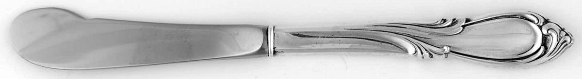Rhapsody-New (Sterling, 1957) Butter Spreader Hollow Hdl-Paddle/Stainless Blade by International Silver-1