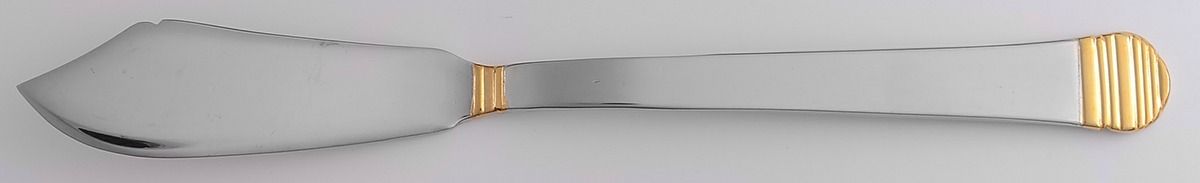 Rhythm Gold (Stainless) Flat Handle Master Butter Knife by International Silver-1
