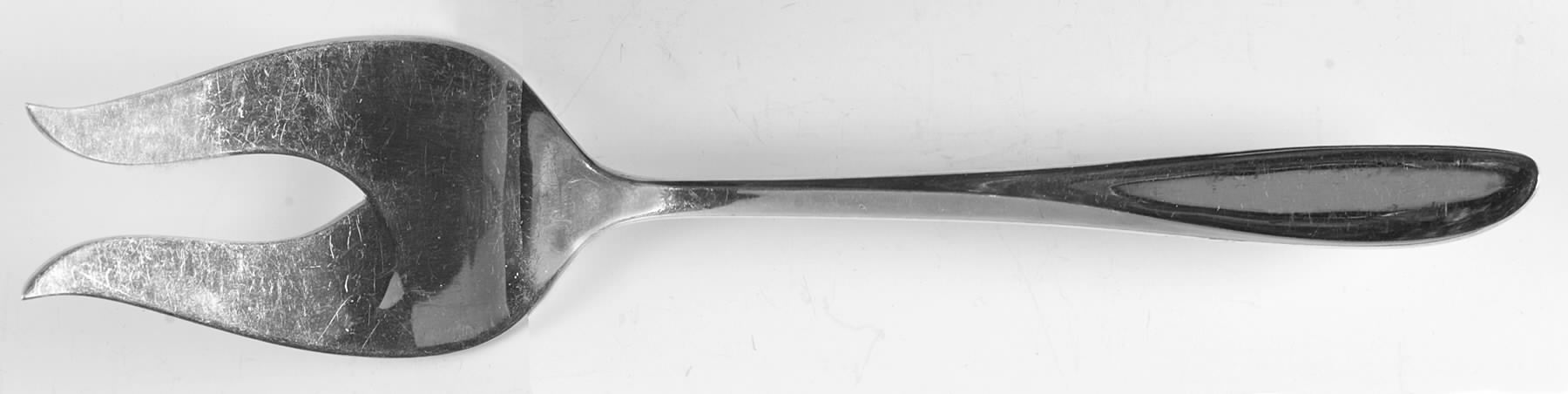 Rhythmic (Silverplate, 1957) Large Solid Cold Meat Serving Fork by International Silver-1