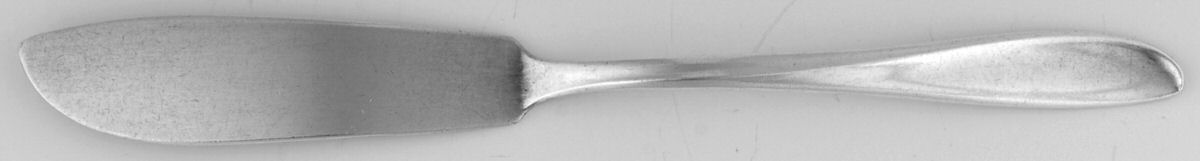 Rhythmic (Silverplate, 1957) Flat Handle Master Butter Knife by International Silver-1