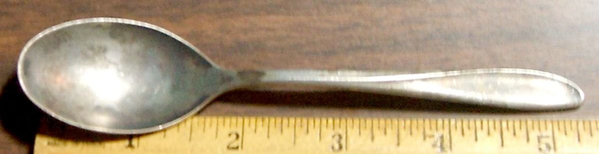 Rhythmic (Silverplate, 1957) Five O'Clock Teaspoon by International Silver-1