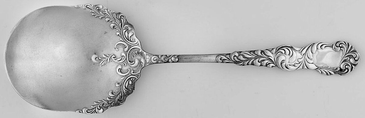 Rialto (Silverplate, 1894) Solid Shell Casserole Spoon by International Silver-1