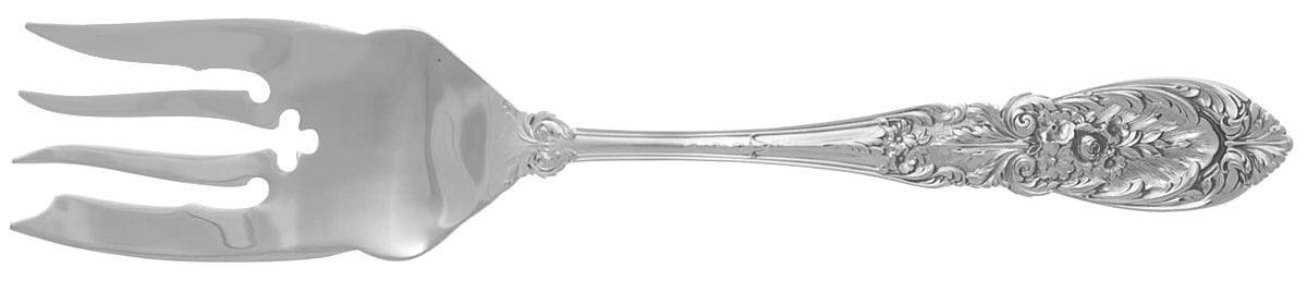 Richelieu (Sterling, 1935) Medium Solid Cold Meat Serving Fork by International Silver-1