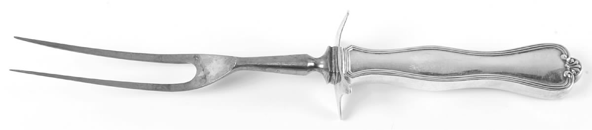 Richmond (Sterling, 1910) Large Stainless-Prong Roast Carving Fork by International Silver-1