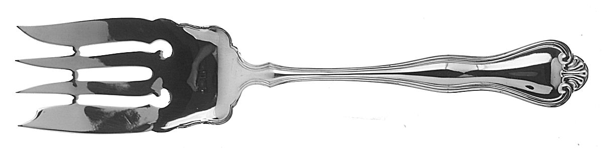 Richmond (Sterling, 1910) Small Solid Cold Meat Serving Fork by International Silver-1