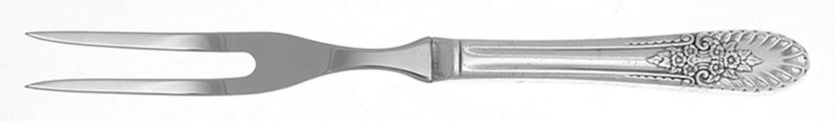 Rivera Revisited (Silverplate, 1954) Small Steak Carving Fork with Stainless Prongs by International Silver-1