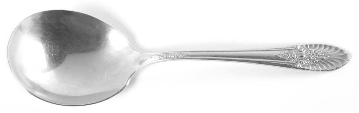 Rivera Revisited (Silverplate, 1954) Solid Smooth Casserole Spoon by International Silver-1