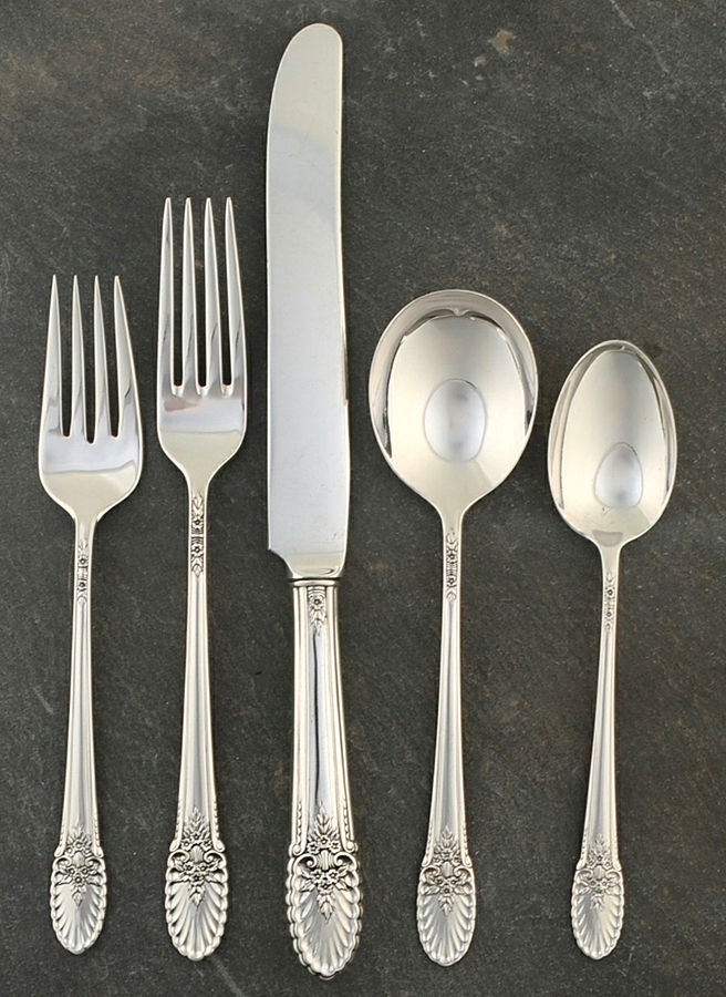 Riviera (Sterling, 1936) 5 Piece Place Size Setting by International Silver-1
