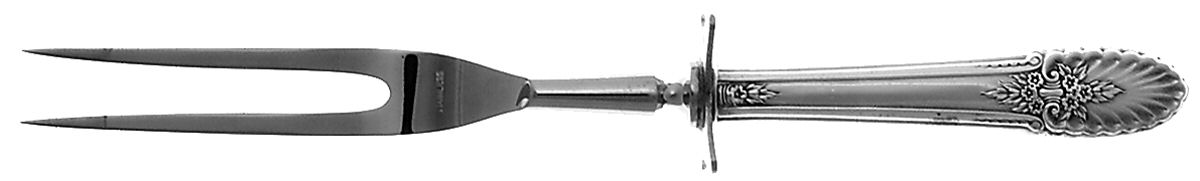 Riviera (Sterling, 1936) Small Steak Carving Fork with Stainless Prongs by International Silver-1