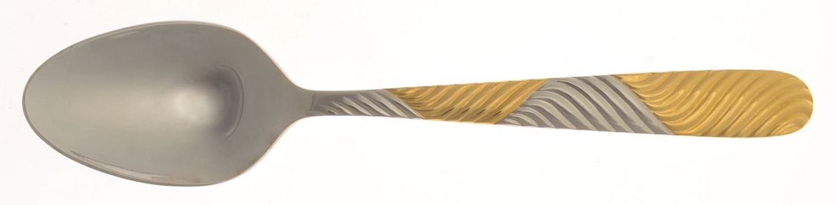 Riviera (Stainless, Gold Accent) Place/Oval Soup Spoon by International Silver-1