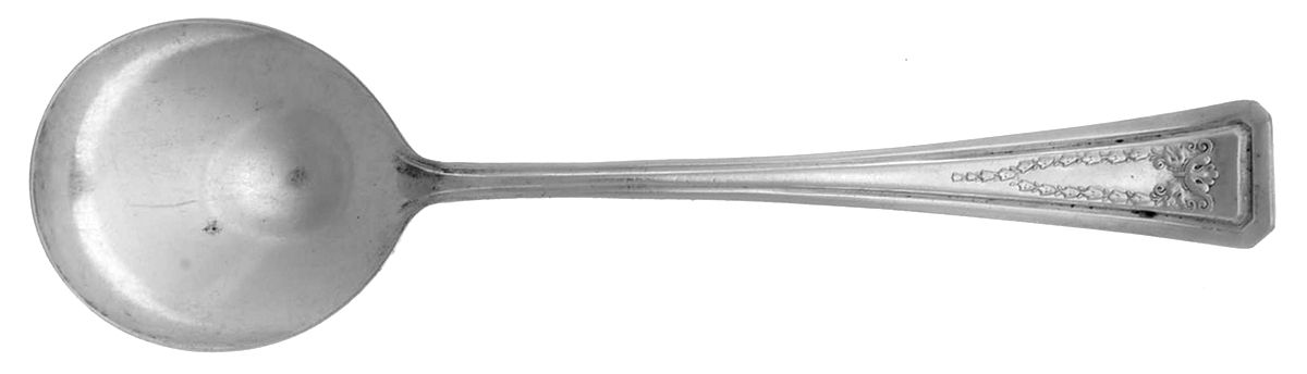 Roanoke (Silverplate, 1913) Round Bowl Soup Spoon (Cream Soup) by International Silver-1