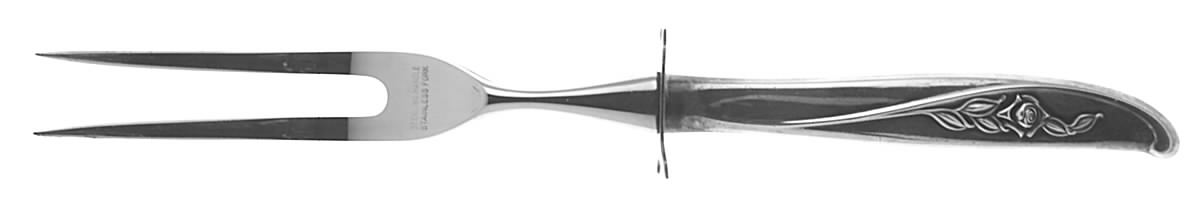 Rose Ballet (Sterling, 1962) Small Steak Carving Fork with Stainless Prongs by International Silver-1