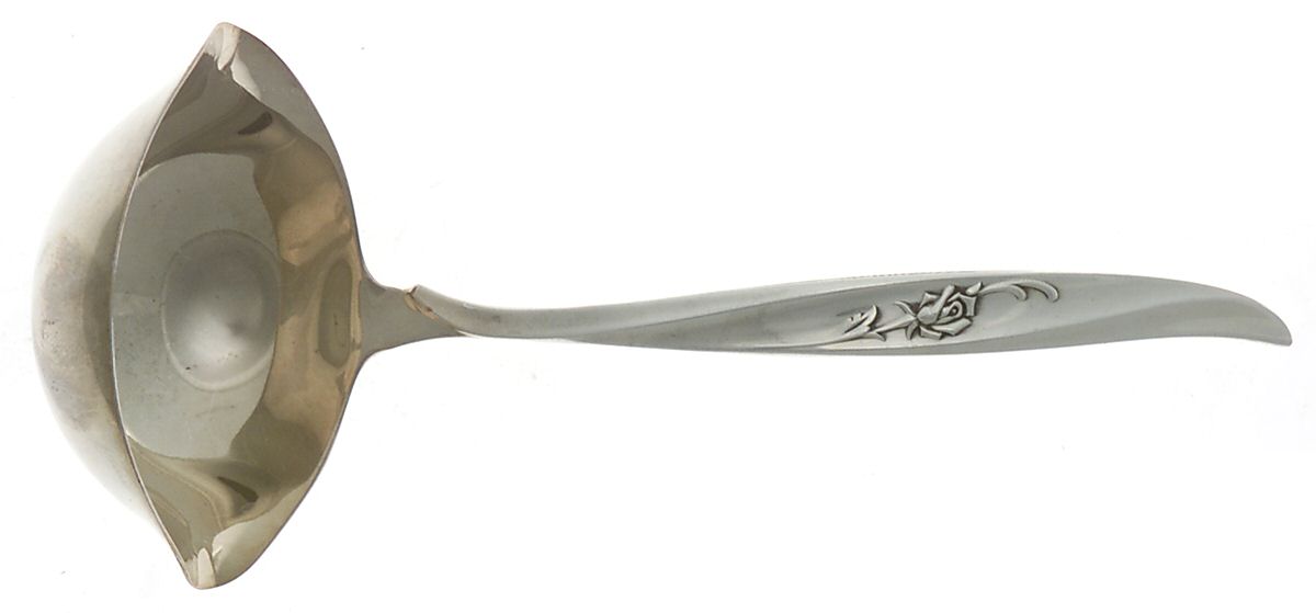 Rose Ballet (Sterling, 1962) Solid Piece Cream Ladle by International Silver-1
